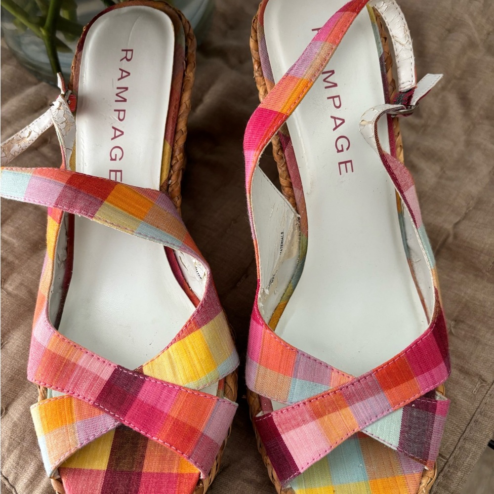 Rampage Red and Pink Espadrilles Vibrant Summer Style